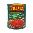 TOMATES EN DÉS AVEC ÉPICES