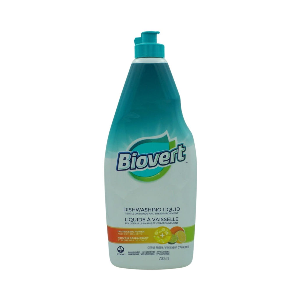 Liquide à vaisselle , 700 ml, fraîcheur d'agrumes – Biovert